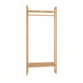 Cabideiro Aberto em Bambu Natural com Prateleira Ripado 80 x 45 x 160 cm